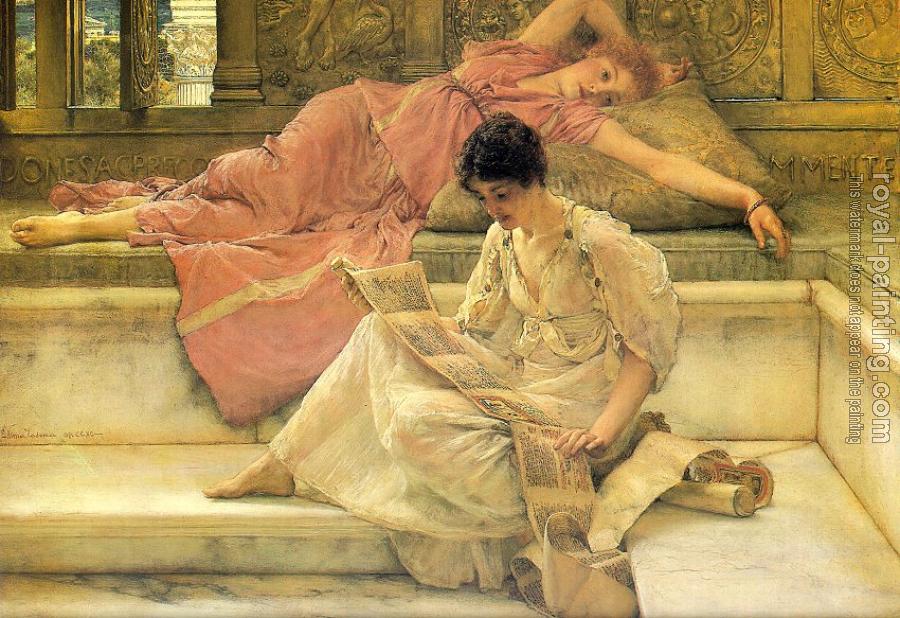 Sir Lawrence Alma-Tadema : The Favorite Poet